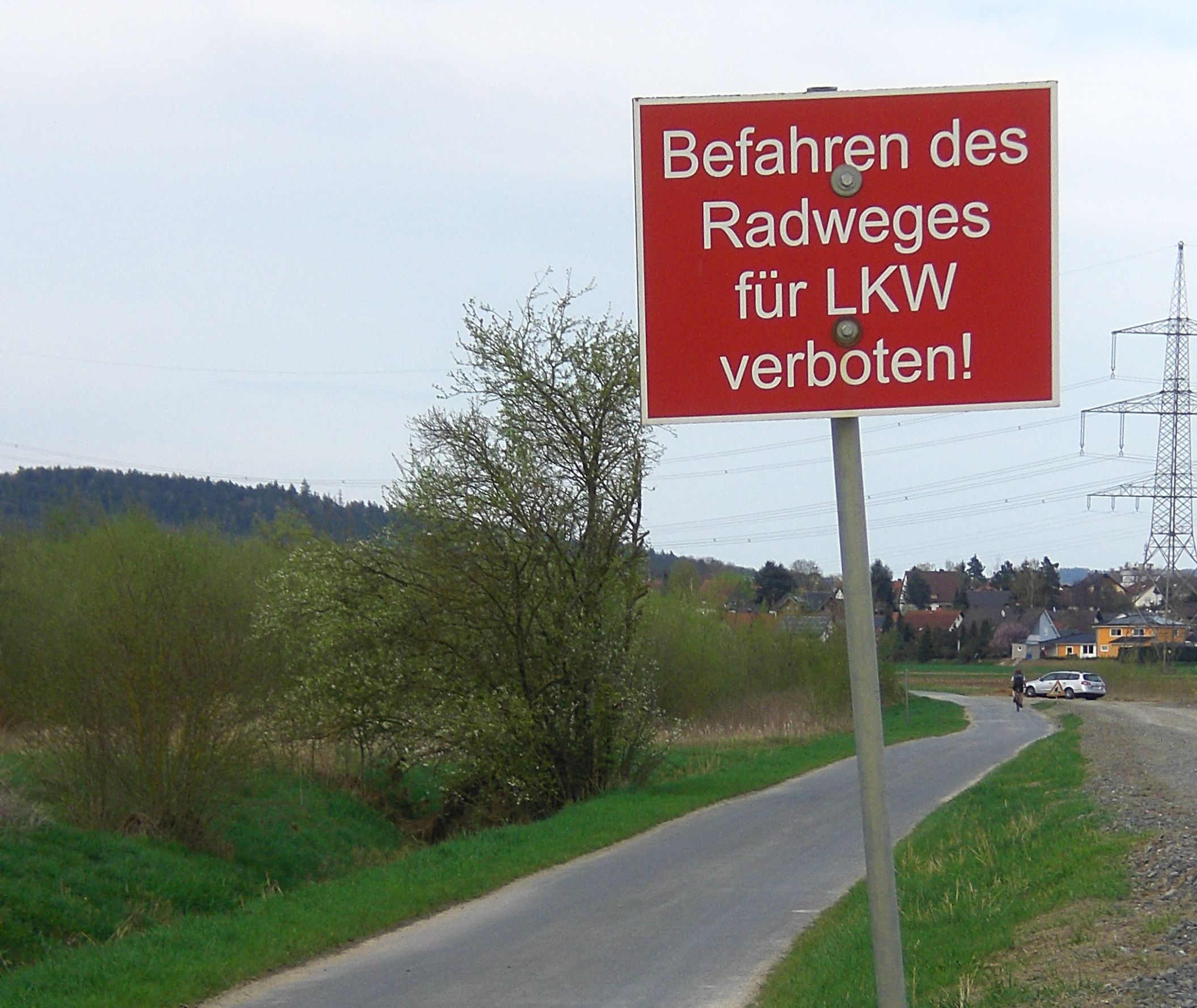 Lkw auf Radwegen